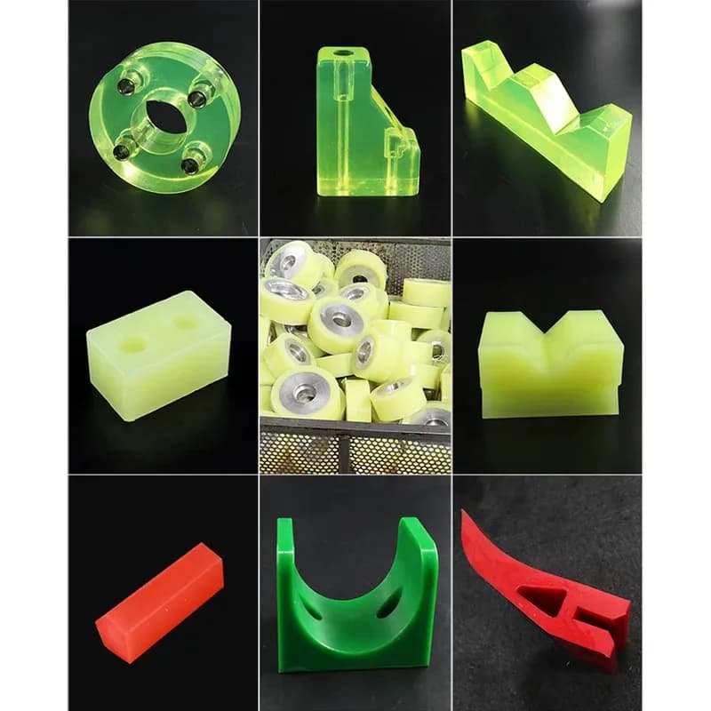 Hollow Polyurethane PU Rod Multiple Colors 20-55mm Outer Diameter 500mm Long Elastic Stretch