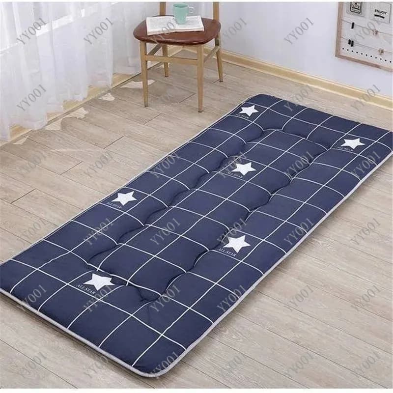 3-6cm Thick Foldable Mattress Topper Breathable Soft Pad for Student Dorm Single Bed