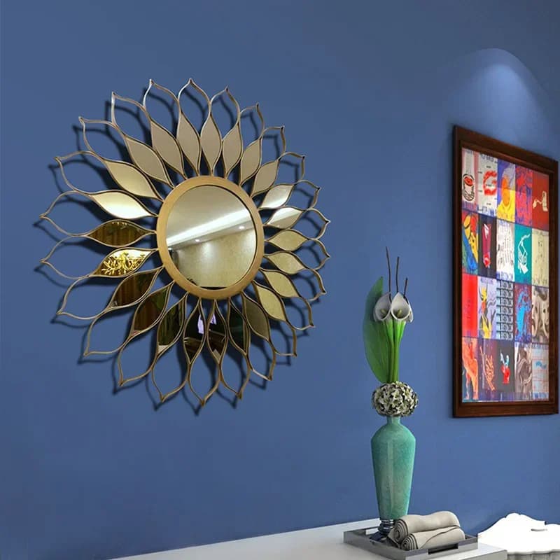 Modern Wall Mirror Shower Bathroom Dressing Desk Makeup Funky Mirror Cosmetics Portable Magnifying Espelhos Home Decorations