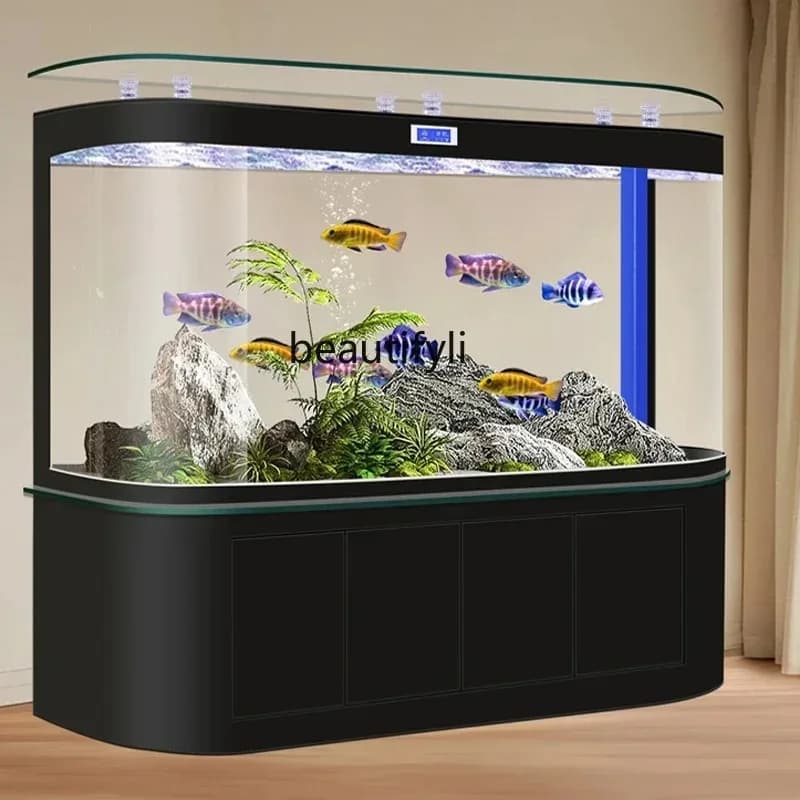 R HHUltra-large bottom filter fish tank, living room, household ecological water-free large fish tank filtration and oxygen