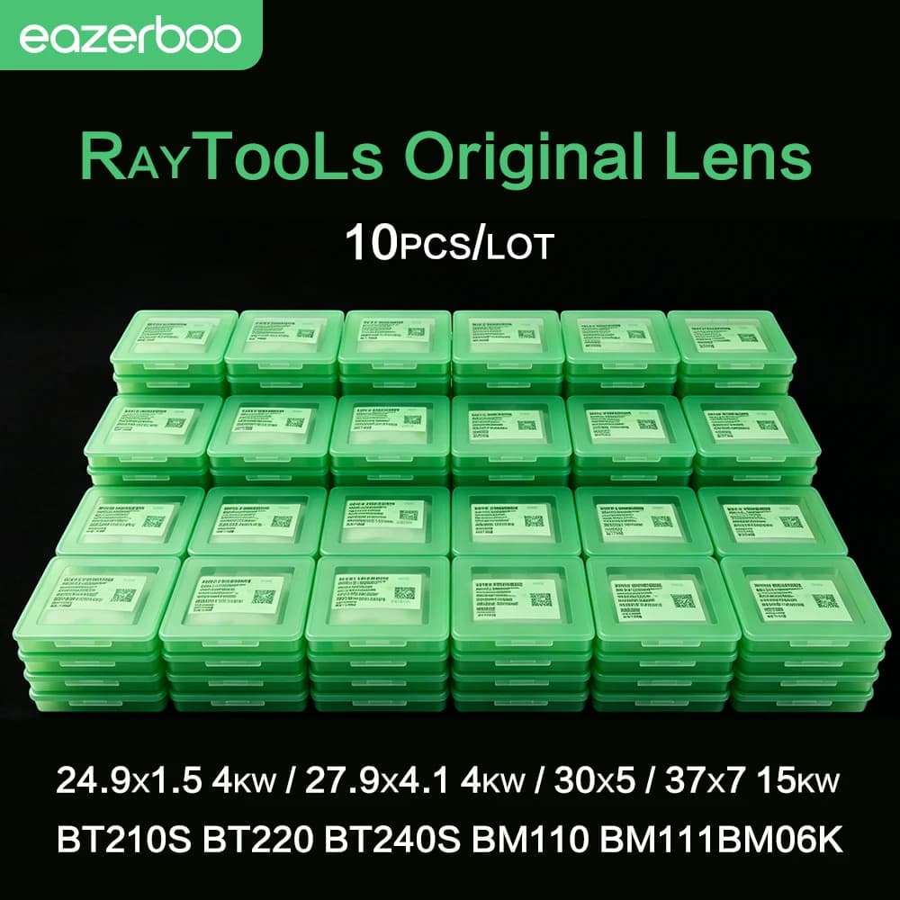 10pcs Raytools Laser Lens 24.9x1.5 27.9x4.1 37x7 30x5  Protective Lens for Laser Head BM111 BM110 Laser Cutting Machine Lens