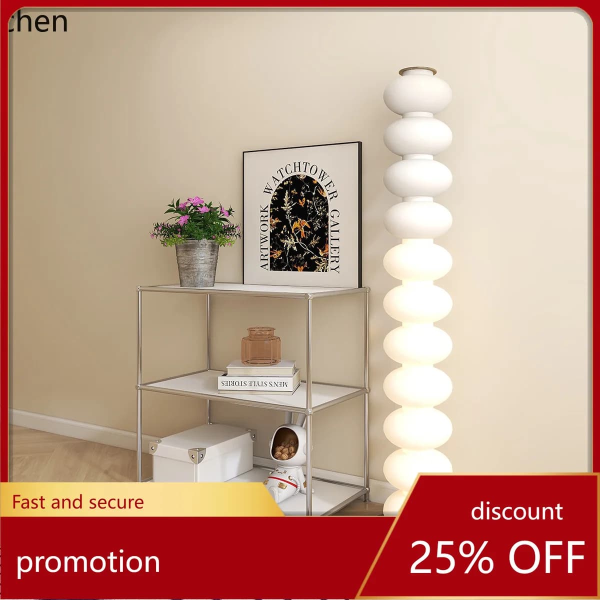 ZML Storage Display Rack Iron Art Stainless Steel Cabinet Sideboard