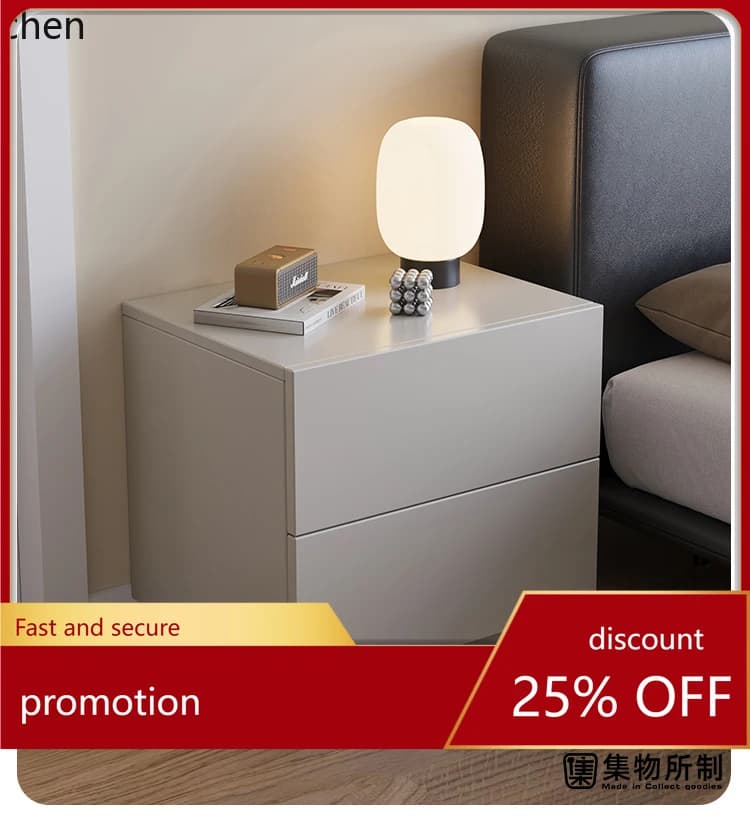 YFY solid wood bedside table simple modern bedroom locker household small bedside storage