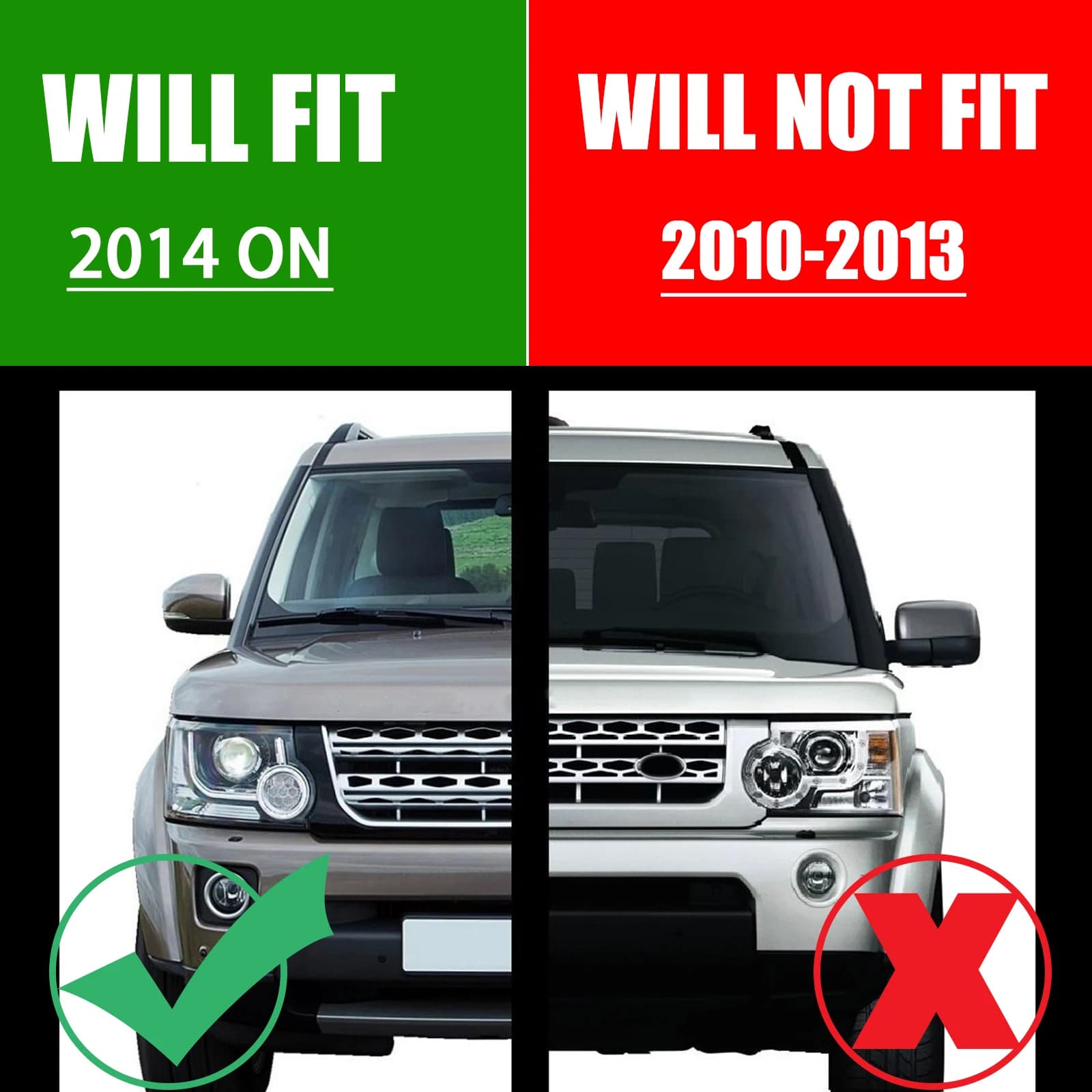 For Land Rover Discovery 4 LR4 2014-2016 2015 SILVER Black Front Grille Mesh Cover Front Bumper Racing Grill Car