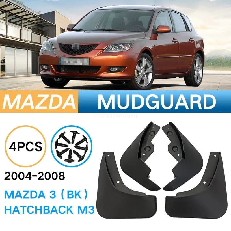 For Mazda 3 (BM) Axela Hatch Hatchback Set Car Mud Flaps Mudflaps Splash Guards Mud Flap Mudguards Fender 2004 2005 2006-2008