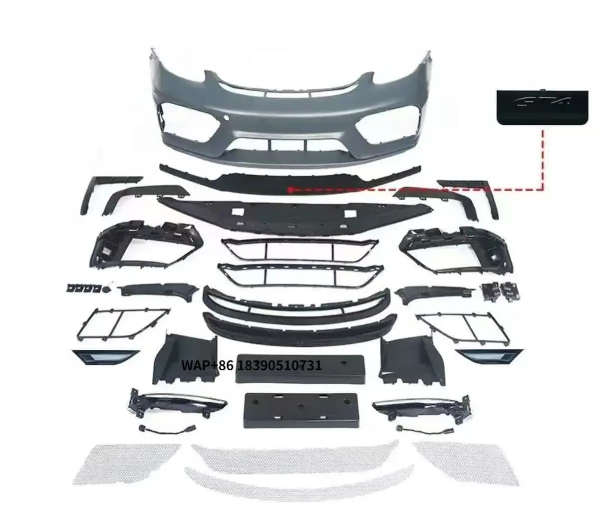 LQ Front Bumper Assembly for 718/987 Boxster (2005-2012) Universal Fitment New 1 Year Warranty for Trim