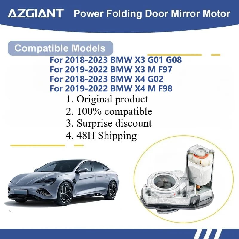 AZGIANT For BMW X3 G01 G08/X3 M F97/X4 G02/X4 M F98/X5 G05 G18 SIDE WING MIRROR FOLDING MOTOR module Motor assembly car parts