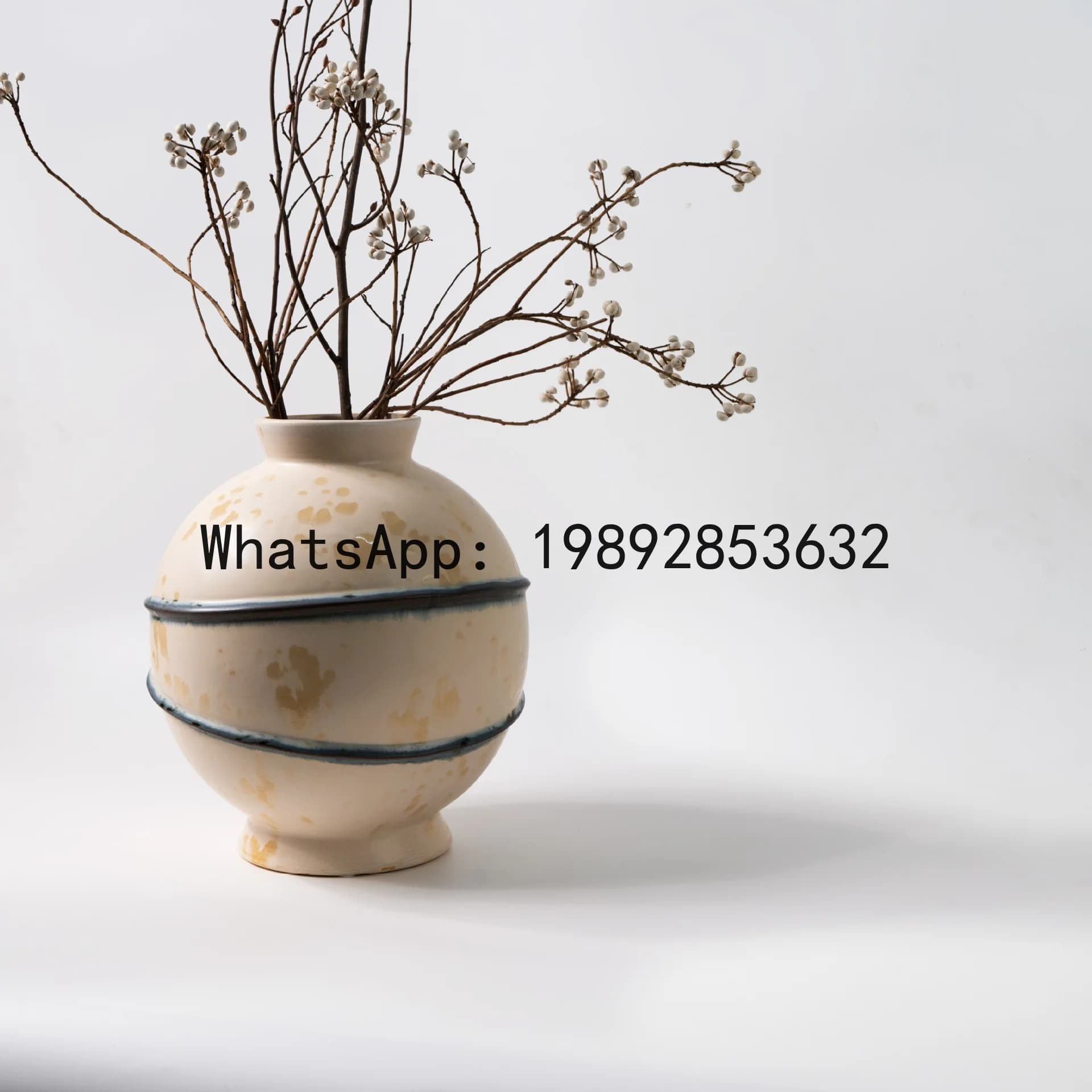 PYJ modern hand-painted art flower ware, living room home, antique vase art flower ware entrance decorative ornament