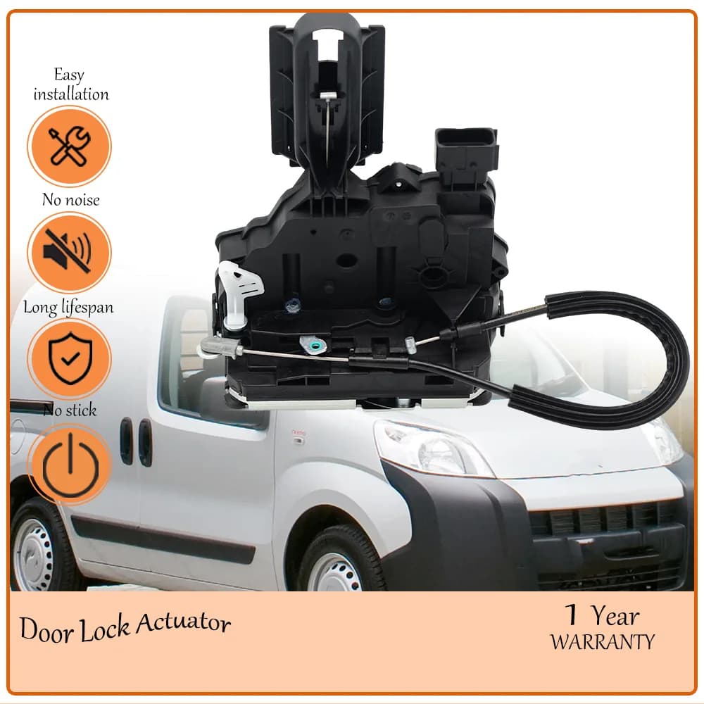 Sturdy Left-Center Gate Door Lock Assembly,Fit Citroen Nemo Base 2008, Direct Replacement oem 1355028080,1385998080,1358967080