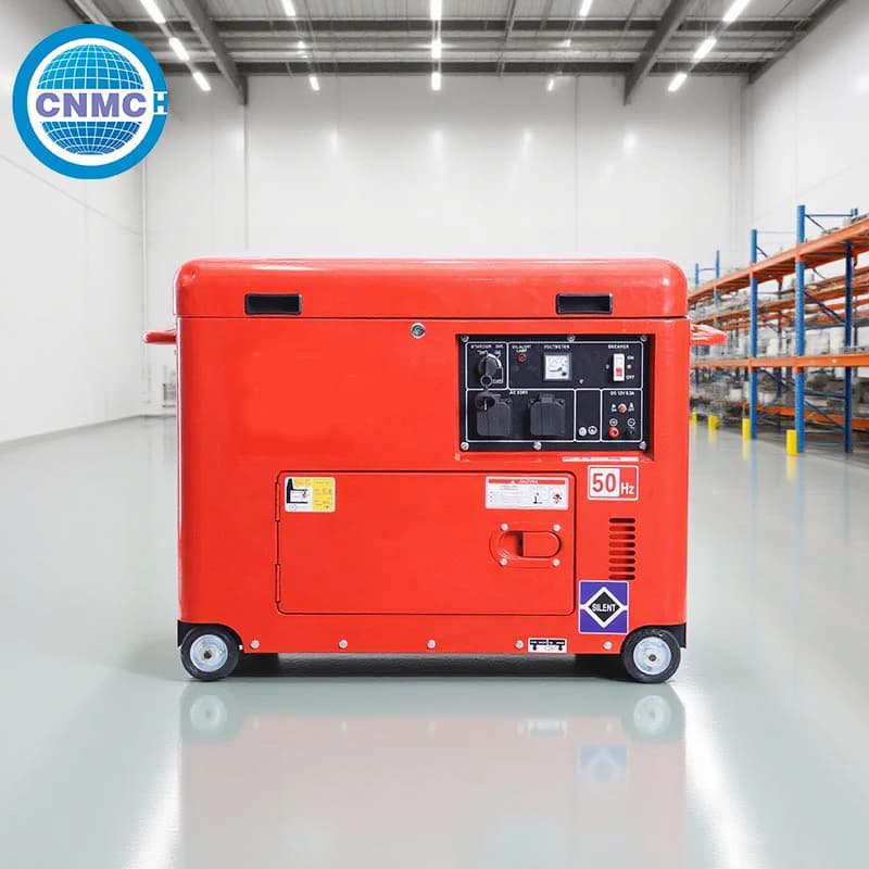 6kW 220/380V 50Hz Three-phase Diesel Generator, Small Silent Generator