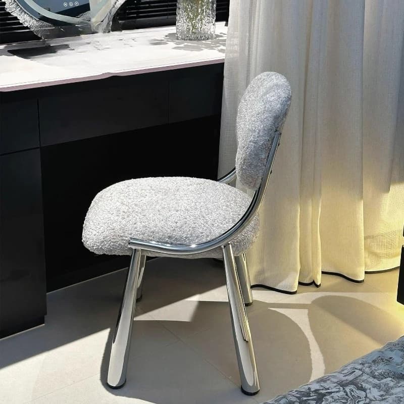 Makeup stool girls bedroom modern dresser chair light luxury