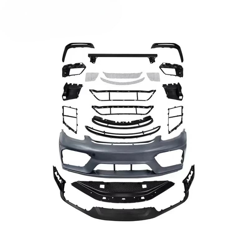 Car Front Lip Carbon Fiber Rear Diffuser 2016-2023 982 Bumper Upgrade to GT4RS Body Kits