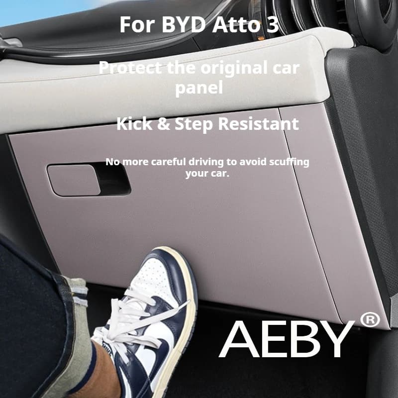 AEBY For BYD Atto 3 Smart Driving Edition 2022-2025 Anti-Scratch Waterproof Car Interior Accessories,Glove Box Protective Mat