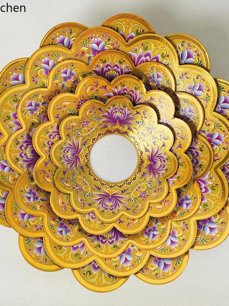 X5-15  lotus incense burner - thickened ash tray, anti-drop ash catcher, aromatherapy burner cover, complete buddhist supplies