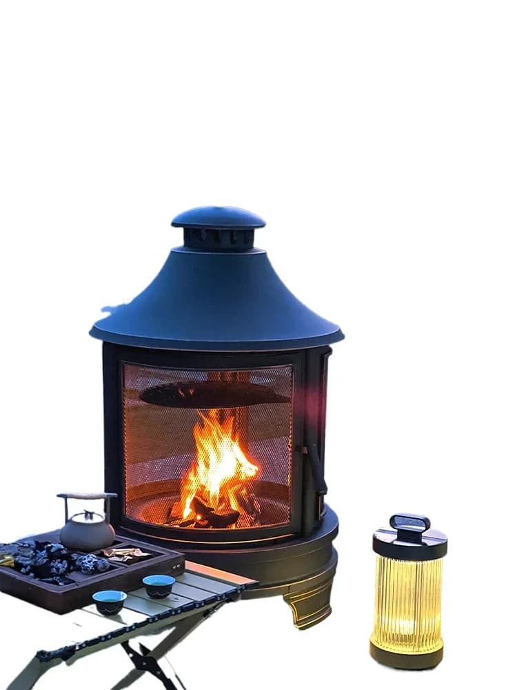 Outdoor stove, courtyard stove, home stove for making tea, barbecue stove, outdoor wood fire, heating bonfire
