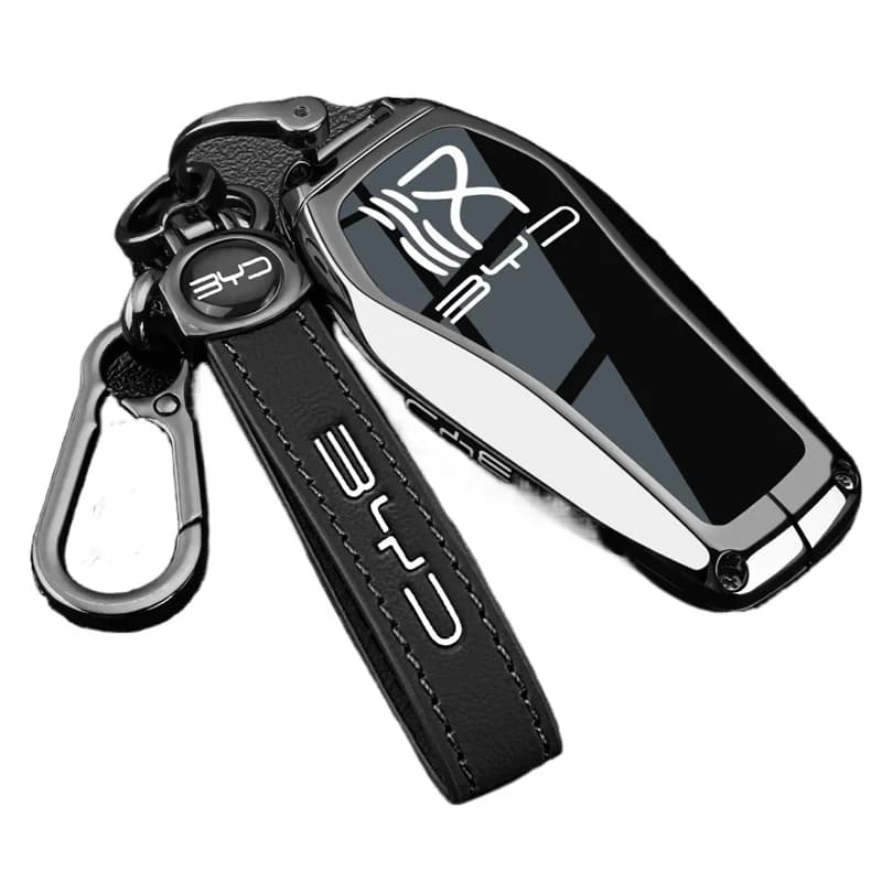 Premium Zinc Alloy Key Cover Case for BYD Han DM-i/EV/Intelligent Driving Edition/Han L DMP Flagship (2025) - Key Fob Shell