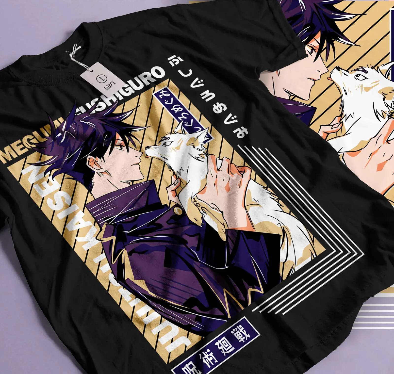 Jujutsu Kaisen Megumi Fushiguro Kon Divine Dogs,Gift Otaku new Shirt 353