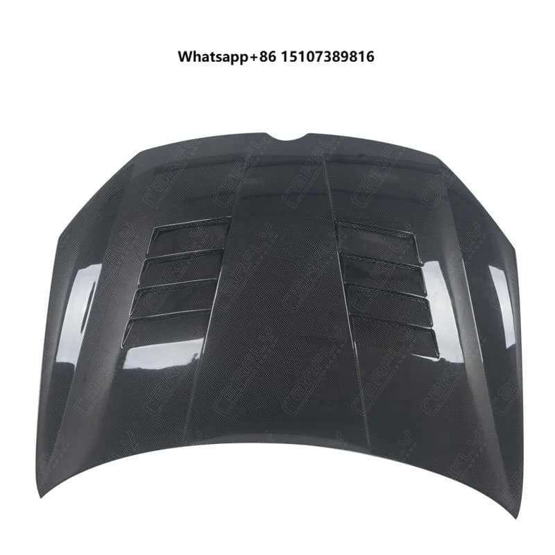 Carfly Carbon Black Carbon Fiber Bolt-On Hood for Golf6 MK6 R GTI