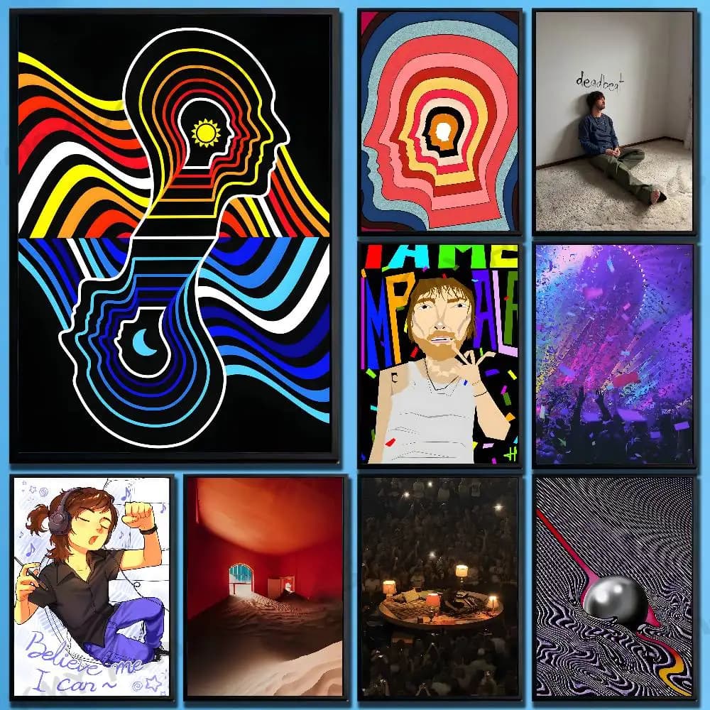 D-Deadbeat T-Tame Impala Poster HD Art Sticky Wall Waterproof For Bedroom Game Room Wall Home Decor Gifts