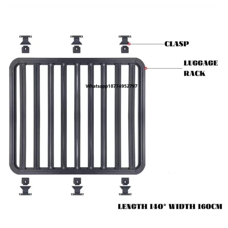 New Adventure Essential High Strength Steel Roof Frame for JL Bolted Rugged Off-Road Cargo Rack