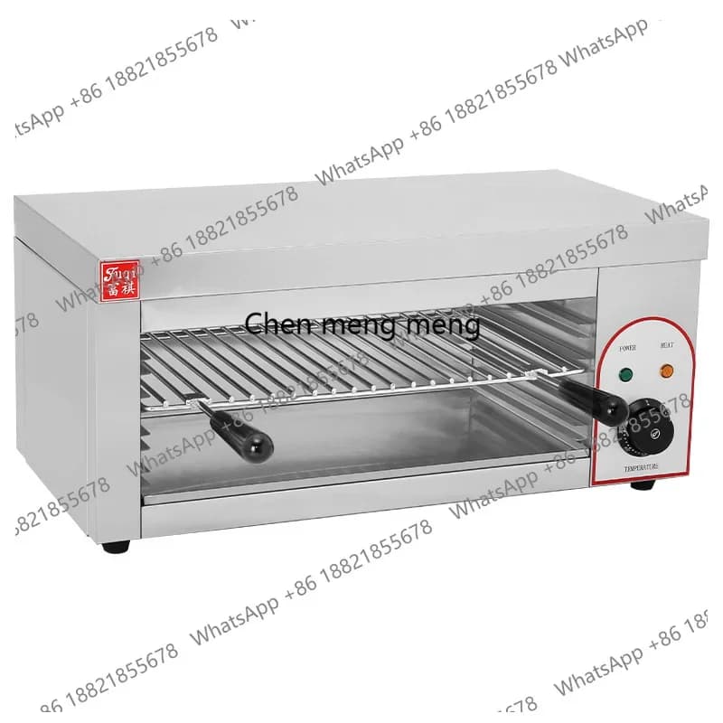 Commercial Desktop Electric Hot Plate Hanging Type Adjustable Height Grilled Fish Meat BBQ Electric Hot Plate Stove