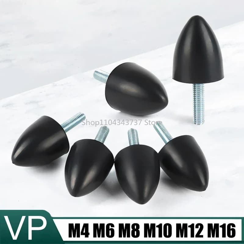 4Pcs Male Thread Rubber Shock Absorber Anti Vibration Mount Damper Lsolator M4 - M16