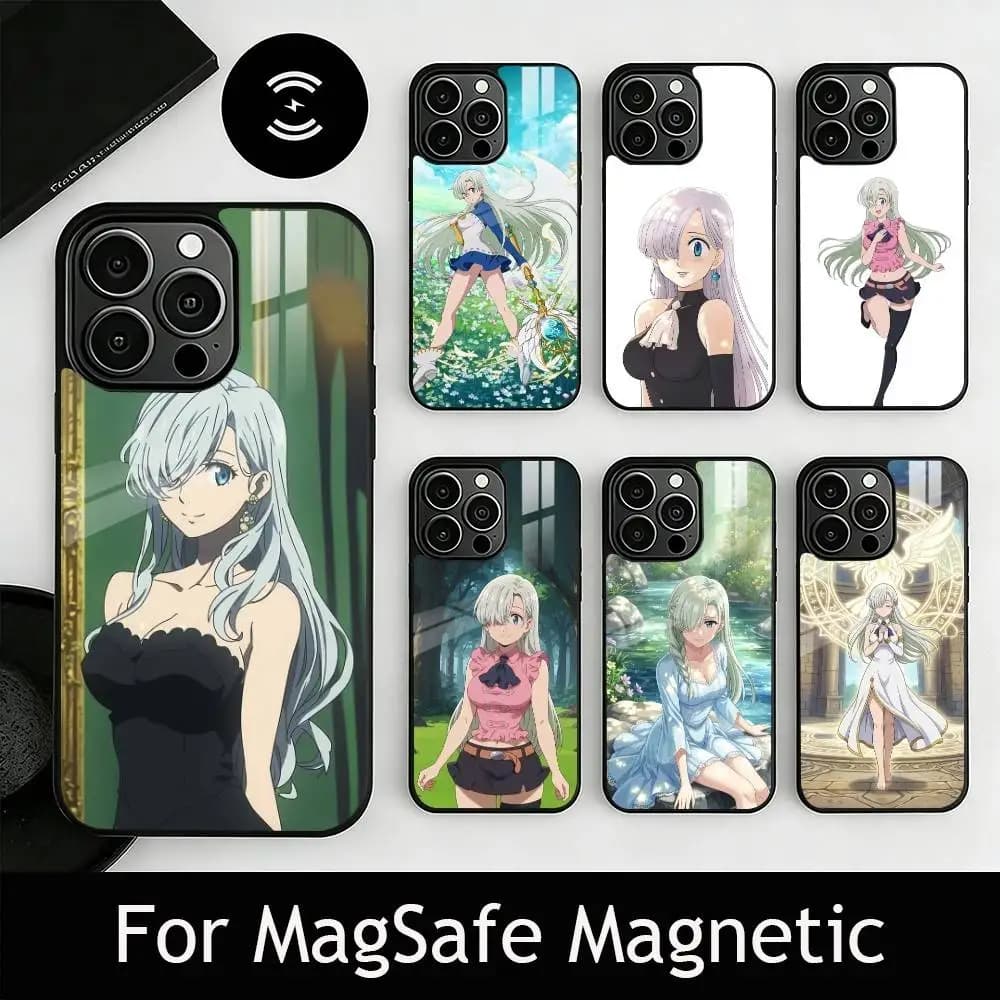S-Seven Deadly Sins E-Elizabeth Phone Case For iPhone17,16,15,14,13,12,11 Plus,Pro Magnetic For Magsafe Wireless Charging