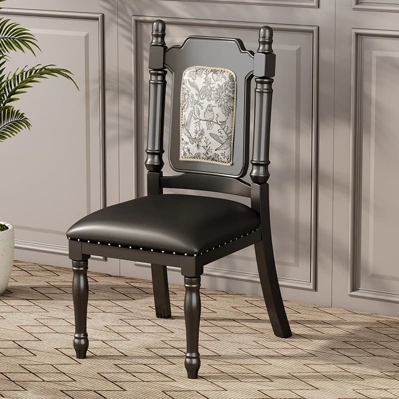 Restaurant Wooden Dining Chairs Vintage Vanity Throne Stoot Dining Chairs Replica Nordic Sillas Para Comedor Unique Furniture
