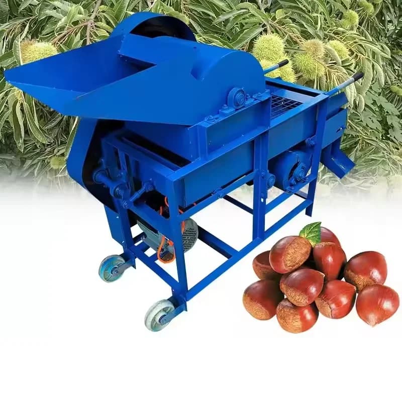 Commercial Chestnut Sheller Machine With Automation Hazelnut Skin Removal Core Engine-Raw Peel Chestnut Shelling Machine