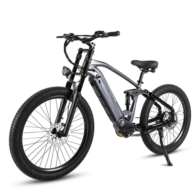 26*3.0 Electric Mountain Bike with Brushless 500W Rear Hub Motor-48V Lithium Battery Aluminum Frame Sport City Bike