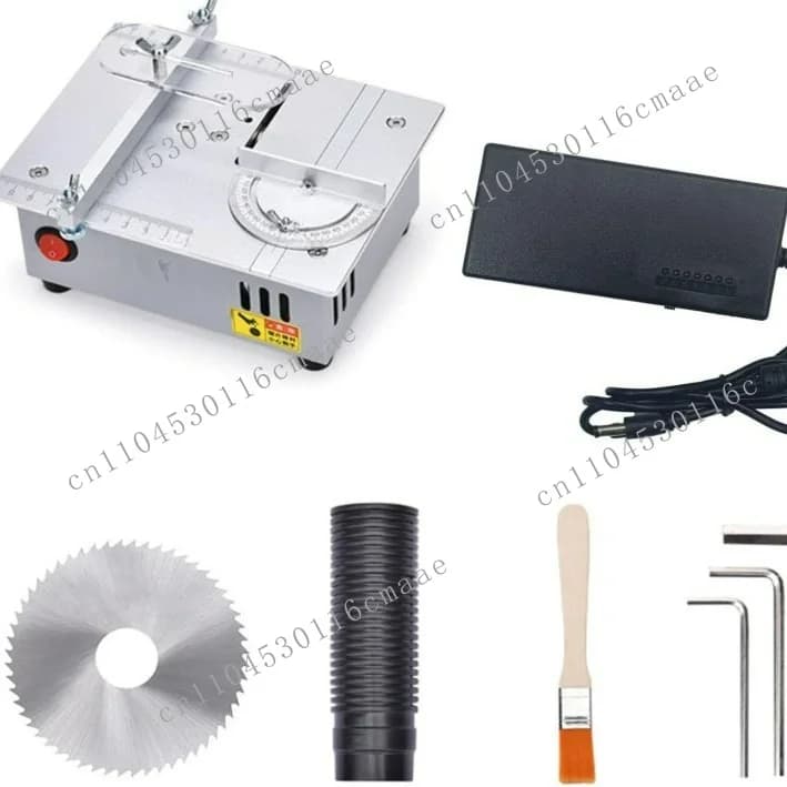 Mini table saw, 2-inch aluminum alloy mini electric saw, small desktop cutting machine, small table saw