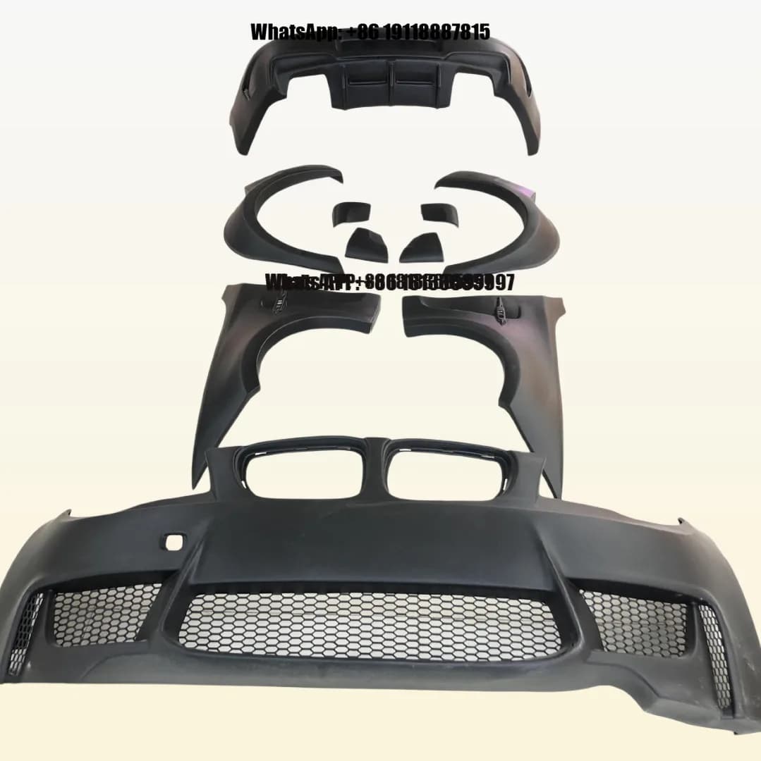 Suitable for 07-11 Model 1 Series E87 E88 120i135i Modified 1M Wide Body Large Bumper Front Bumper 1 Series Bumper