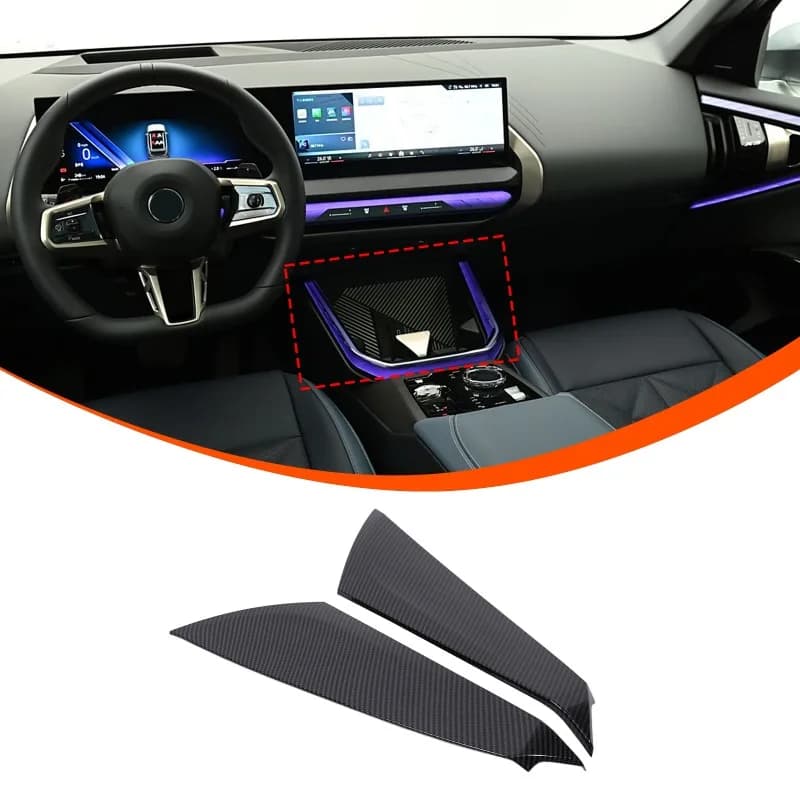 ABS Carbon Fiber Center console gearshift side trim  for 2025+ BMW X3 G45 Car Interior  Accessories