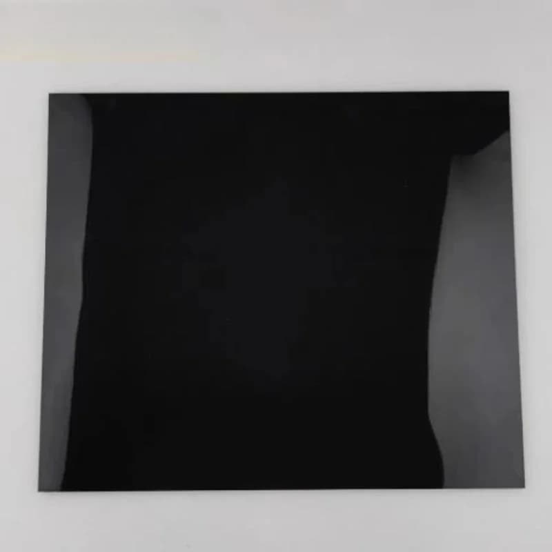 Thick 0.5mm 1050 Aluminum Wetplate Custom Size High Gloss Black Fiber Engraving Coated Mirror Plate For Tintype Signage