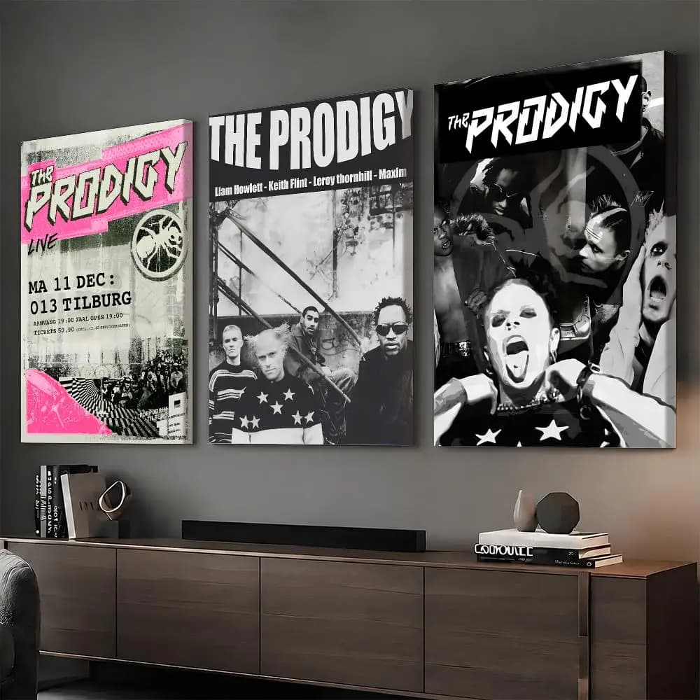The P-Prodigy Rapper Album Painting Calligraphy HD Modern Style Inner Frame Canvas Poster Bedroom Room Hallway Wall Art Decor