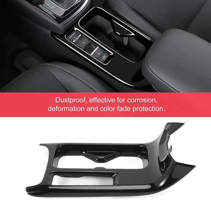 Car Glossy Black Center Console Water Cup Holder Decoration Cover Trim Stickers for Honda HRV HR-V Vezel 2021 2022 LHD
