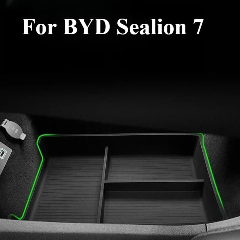 For BYD Sealion 7 Sea Lion 07 EV 2024 2025 Central Control Storage Box Partition Storage Car Interior Accessories