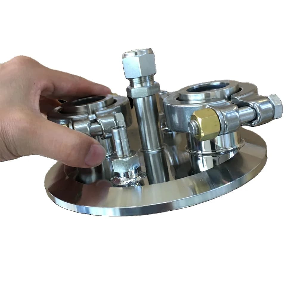 Sanitary SS304 Tri Clamp End Cap Lids with Quick Connect Sw Fittings for Pipe for Efficiency and Durability