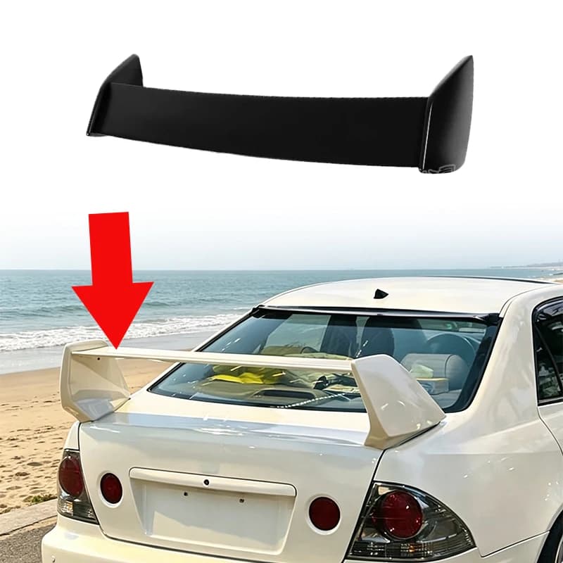 For Lexus IS 1998-2005 Rear Roof Spoiler Wing Gloss Black Exterior Body Kit Auto Styling Modification Accessories