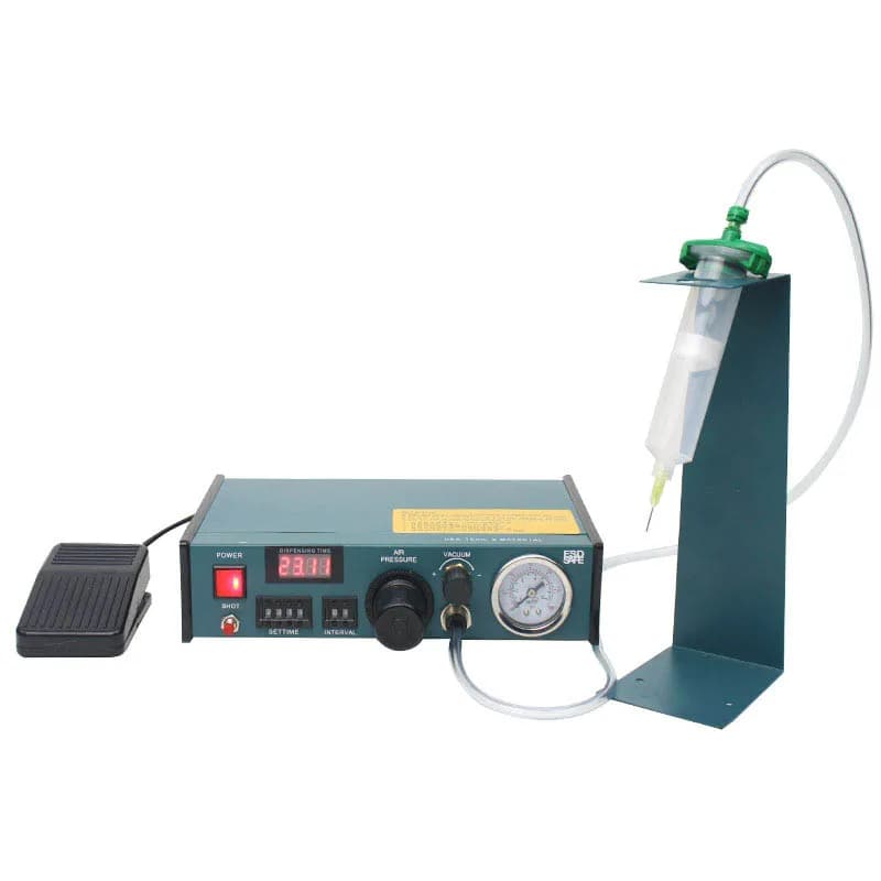 220v 50Hz 983A Semi-Automatic Glue Dispenser ,Digital Display Dispenser Machine , Epoxy Resin Adhesive Dispensing Tool