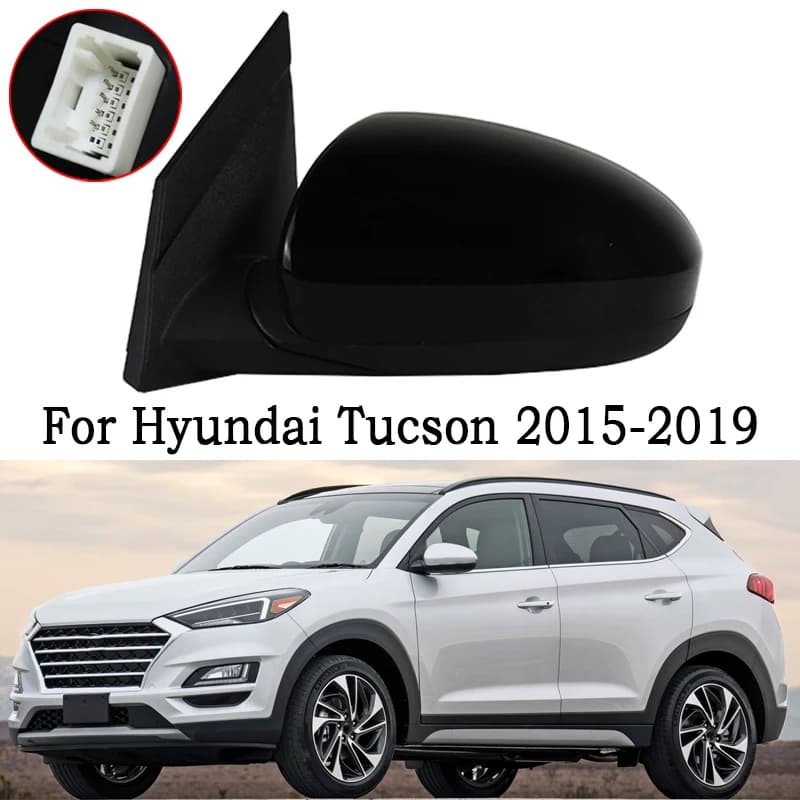 Car Side Door Rear View Mirror Assembly For Hyundai Tucson 2015-2019 Auto Electric Lens Adjustment Heated Glass Mirror Assy
