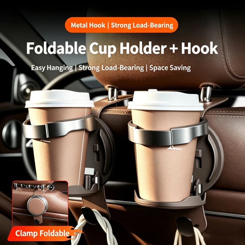 Car Back Seat Hook Car Interior Organizer Accessories 20KG Heavy Duty For Grocery Bag Car Headrest Hanger.
