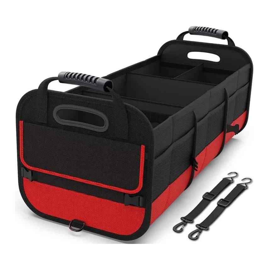 Large-capacity Trunk Storage Oxford Cloth Box, Foldable Car Storage Box, Universal Type With Handle, Car Storage Box