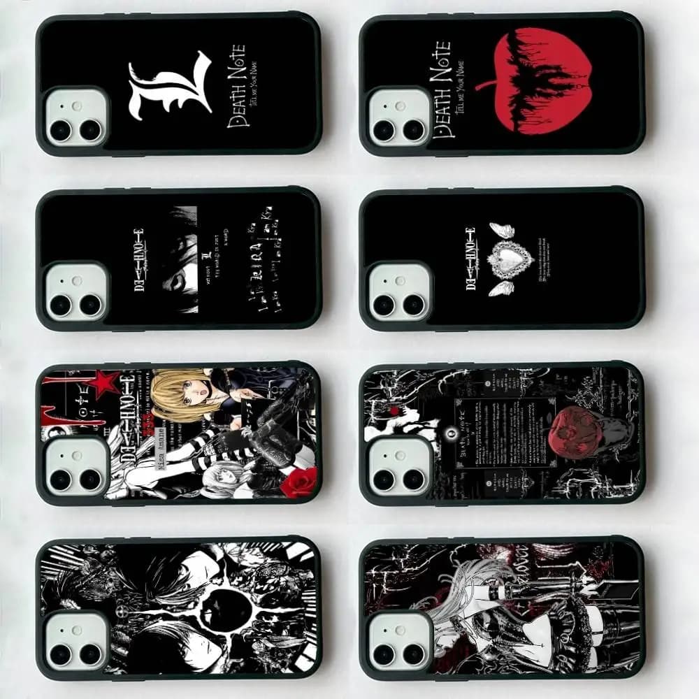 D-Death Note For IPhone 17 16 15 14 13 12 11 Mini Pro Max Plus PC+TPU Back Phone Cover