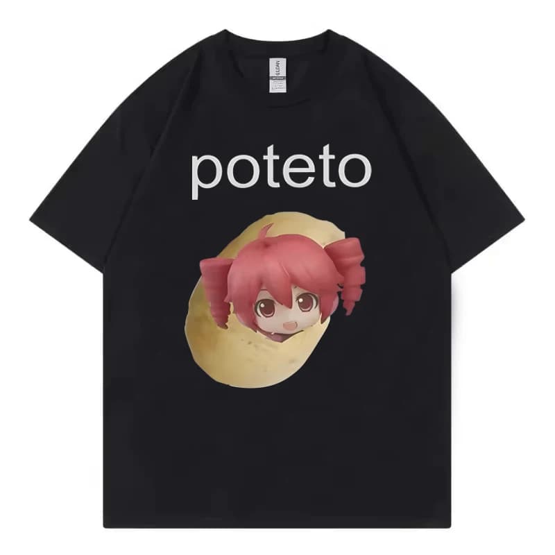 Fashion Kasane Teto T-Shirt for Men Crewneck T Shirt Funny Cute Short Sleeve Tee Shirt Original Clothing