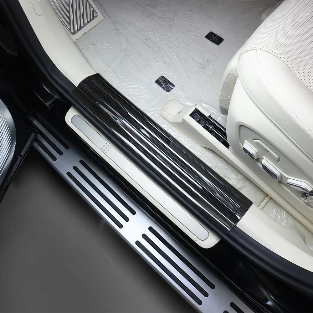 4Pcs For Hyundai IONIQ 9 2026 LHD/RHD Exterior Door Sill Protectors Front and Rear Sill Guards Step Trim Strips Accessories
