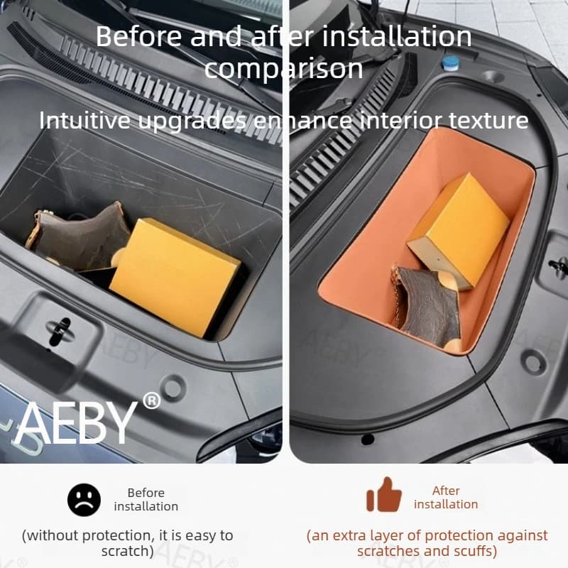 For BYD Sealion 7 2024 Front trunk and trunk lower pads,Extra Storage Tray,car interior cargo mat,Waterproof Hood Liner