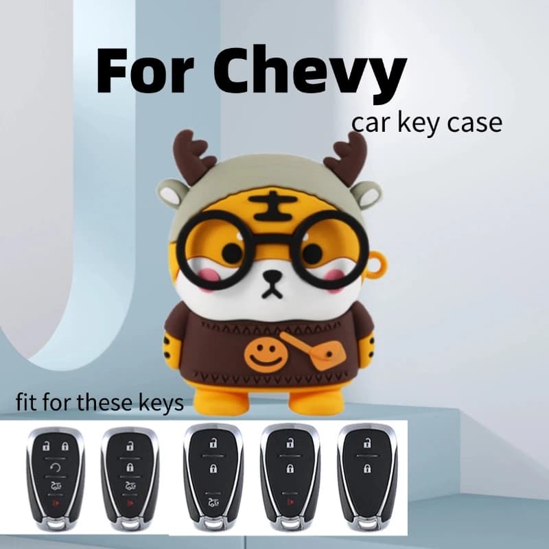 carttoon Smart Remote Key Shell Case Fob For Chevrolet Chevy Camaro Cruze Malibu 2016 2017 2018 2019 2020 2/3/4/5 Buttons shell