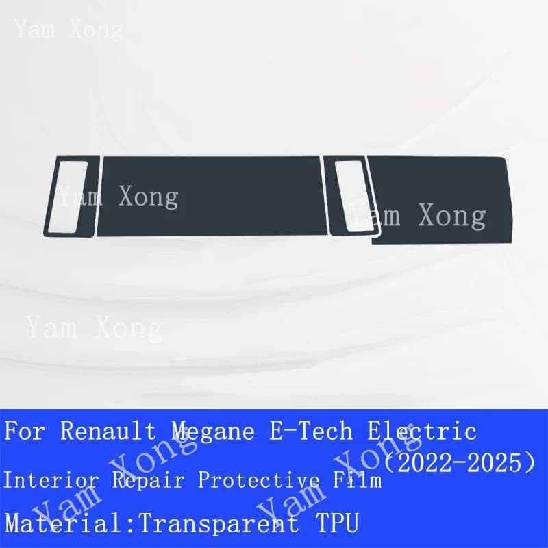 For Renault Megane E Tech Electric 2022 2025 Car GPS Navigation Protective TPU Screen Protector Anti-Scratch Film Fitting PPF