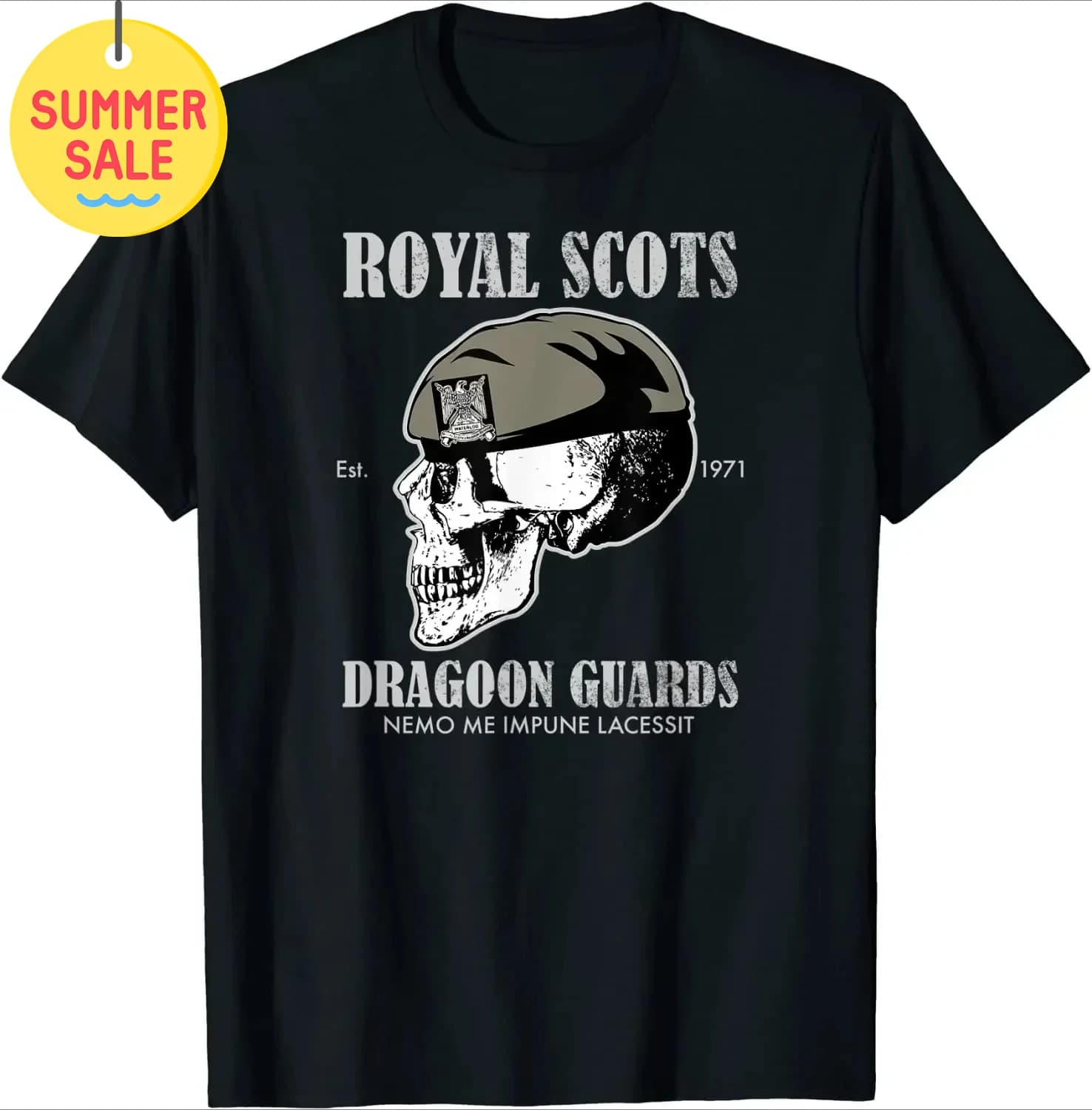 Royal Scots Dragoon Guards T-Shirt 100% Cotton O-Neck Short Sleeve Summer Casual Mens T-shirt Streetwear